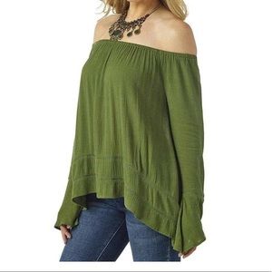 Wrangler Retro olive top